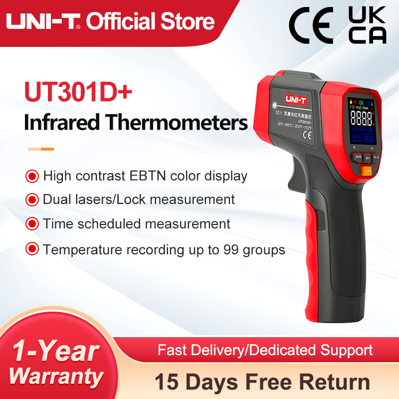 Industrial Laser Thermometer - UNI-T-Digital sem contato termômetro infravermelho, pistola