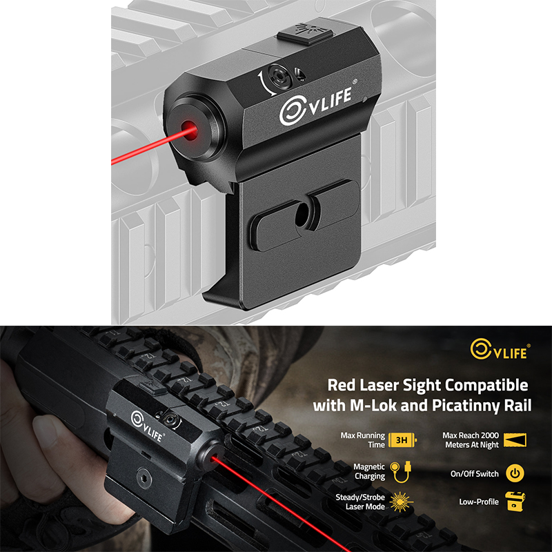 Industrial Laser Pointer - Mira Laser Tática CVLIFE Vermelha/Verde de