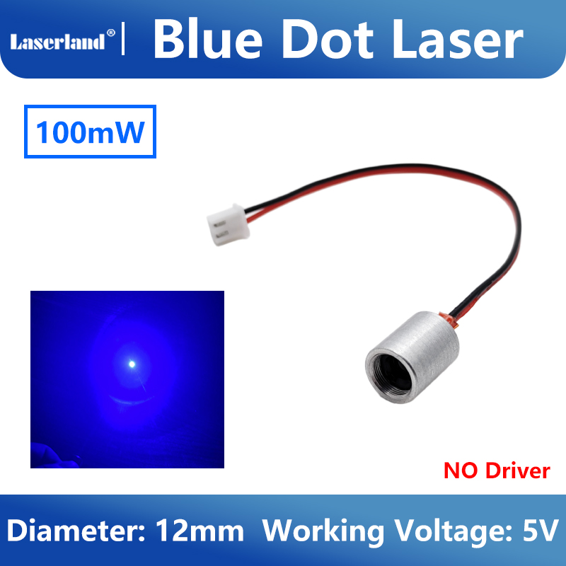Industrial Laser Pointer - Módulo Laser Azul de 12mm 450nm