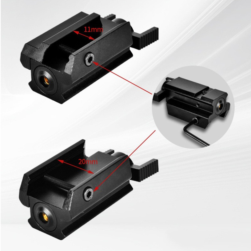 Industrial Laser Pointer - Mira laser verde/vermelha, compatível com 20mm/11mm