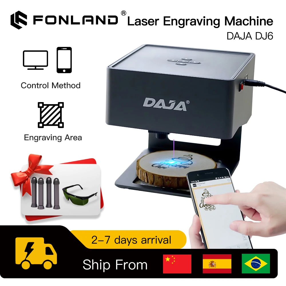 Industrial Laser Engraving Machine - DAJA-Máquina de Gravação a Laser, Gravador