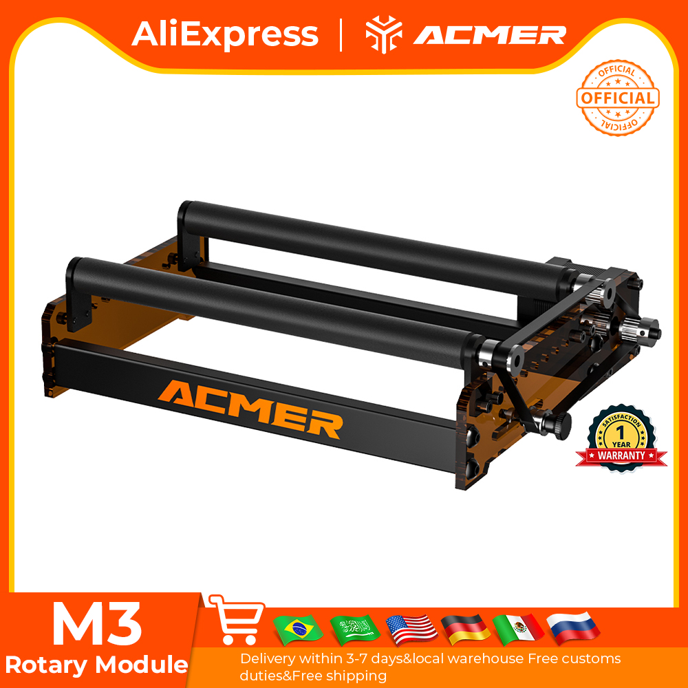 Industrial Laser Engraving Machine - Rolo giratório a laser ACMER M3