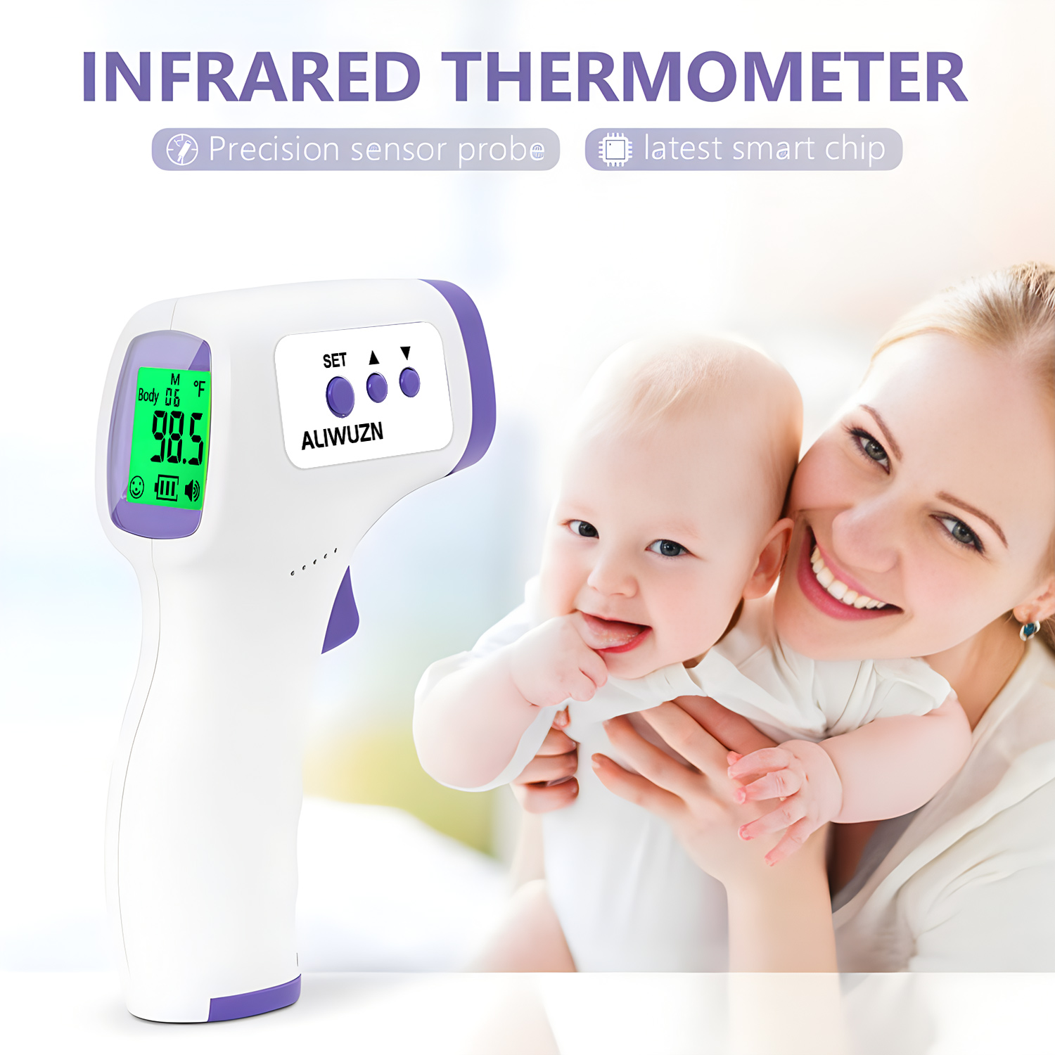 Febre médica termômetro infrav - Industrial Laser Thermometer avaliação e preço