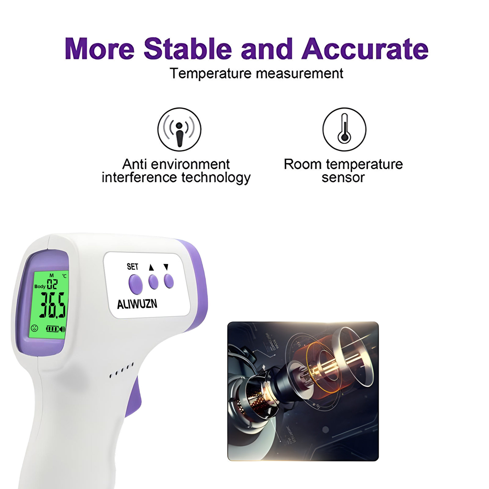 Febre médica termômetro infrav - Industrial Laser Thermometer avaliação e preço