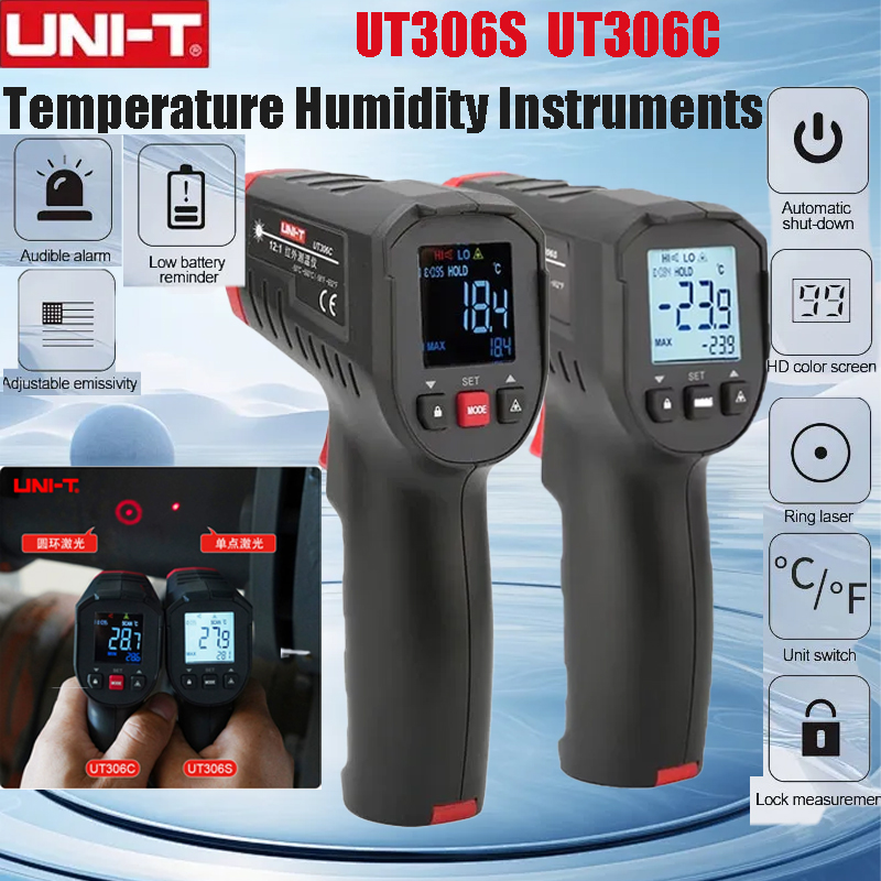UNI-T ut306s ut306c termômetro - Industrial Laser Thermometer avaliação e preço