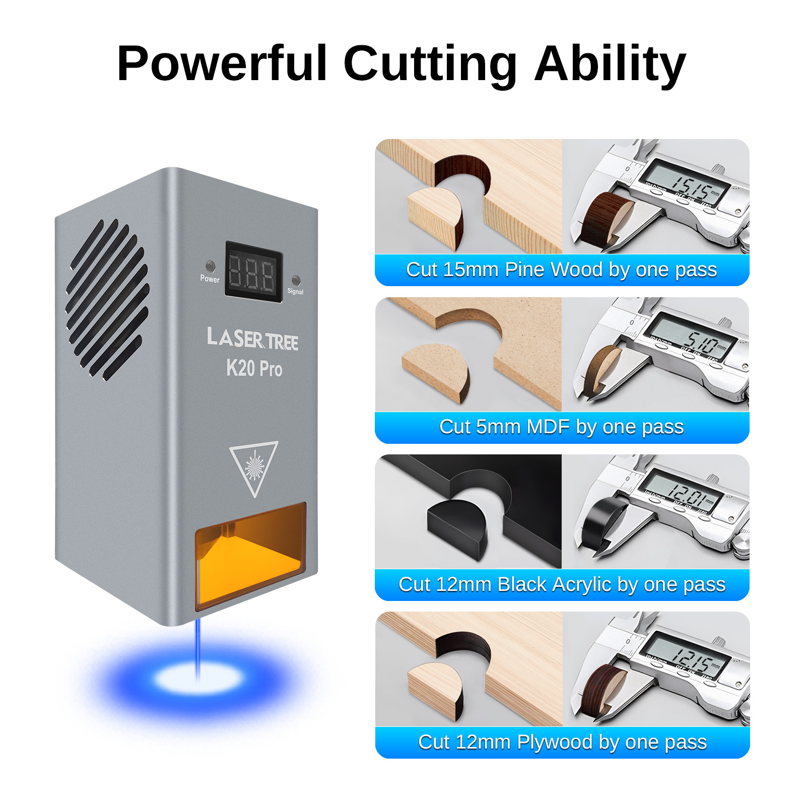 Árvore do laser 20w potência ó - Metal Laser Cutter Head avaliação e preço