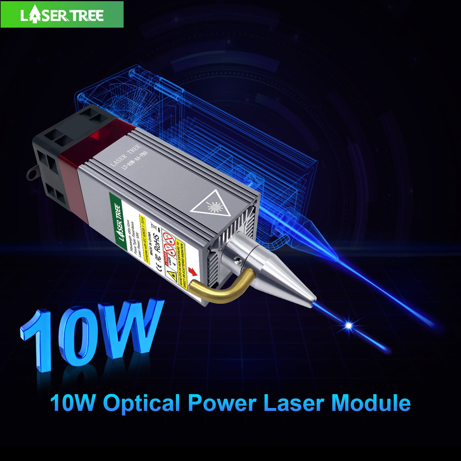 Laser tree 5w 10w módulo de la - Metal Laser Cutter Head avaliação e preço