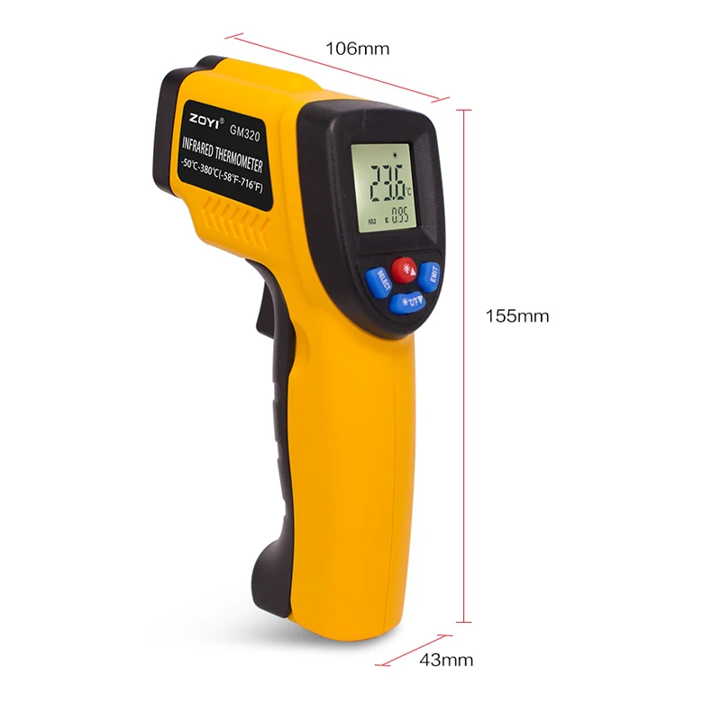 Termômetro infravermelho digit - Industrial Laser Thermometer avaliação e preço