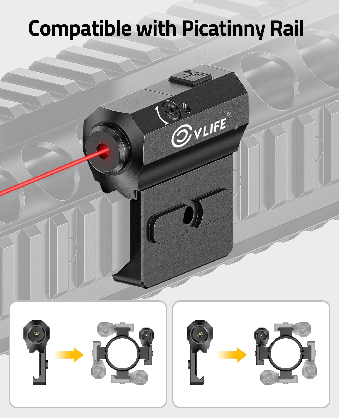 Mira Laser Tática CVLIFE Verme - Industrial Laser Pointer avaliação e preço