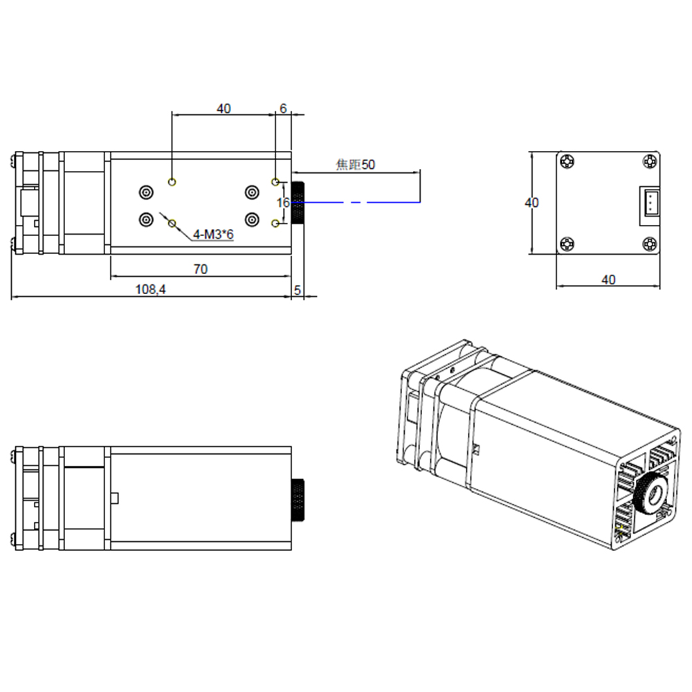 Twotrees 80w cabeça do laser p - Metal Laser Cutter Head avaliação e preço