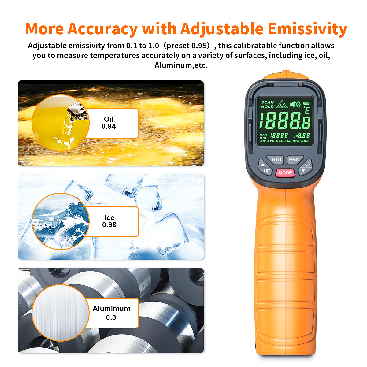 Dt1000 dt1600 termômetro infra - Industrial Laser Thermometer avaliação e preço