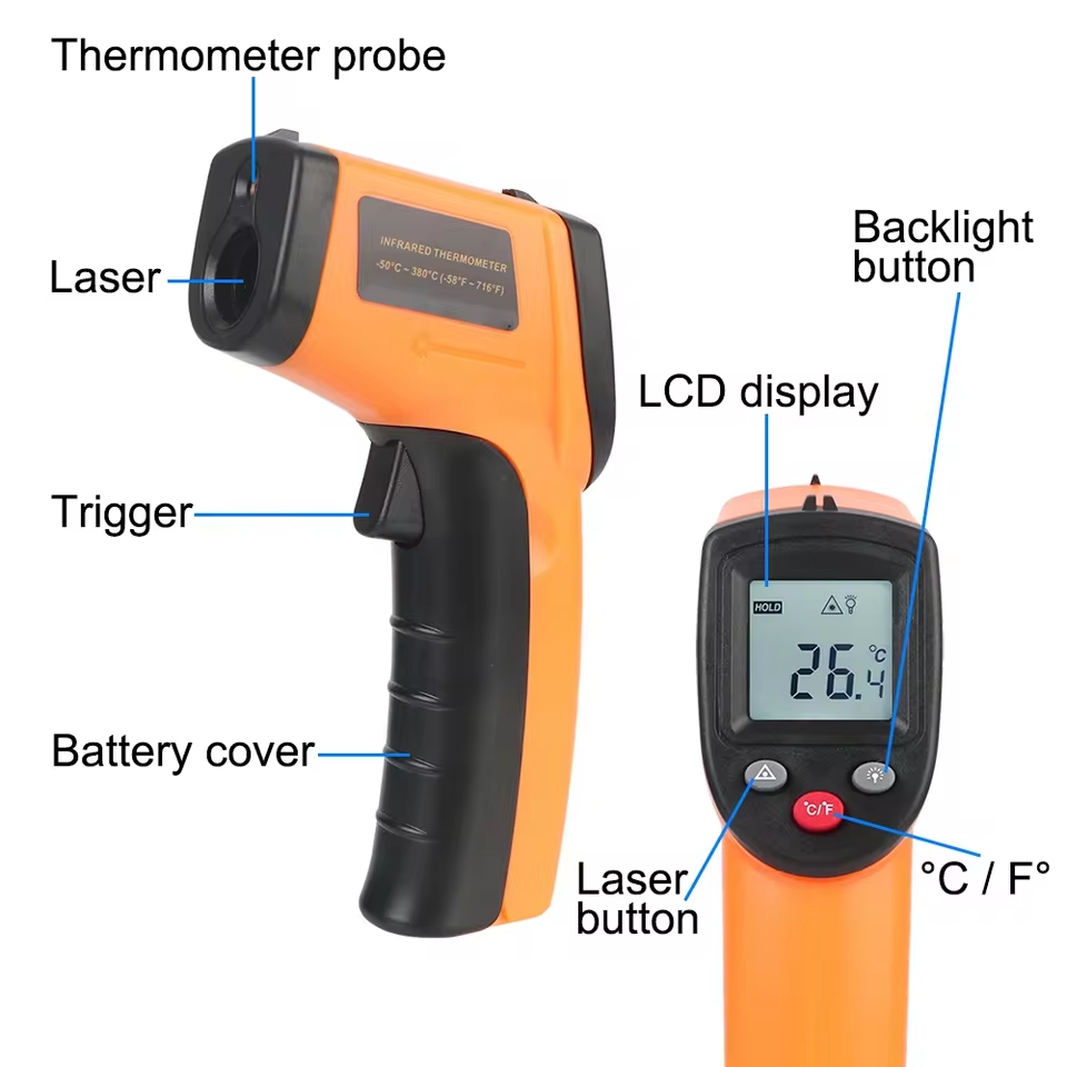 Novo Termômetro Digital Infrav - Industrial Laser Thermometer avaliação e preço