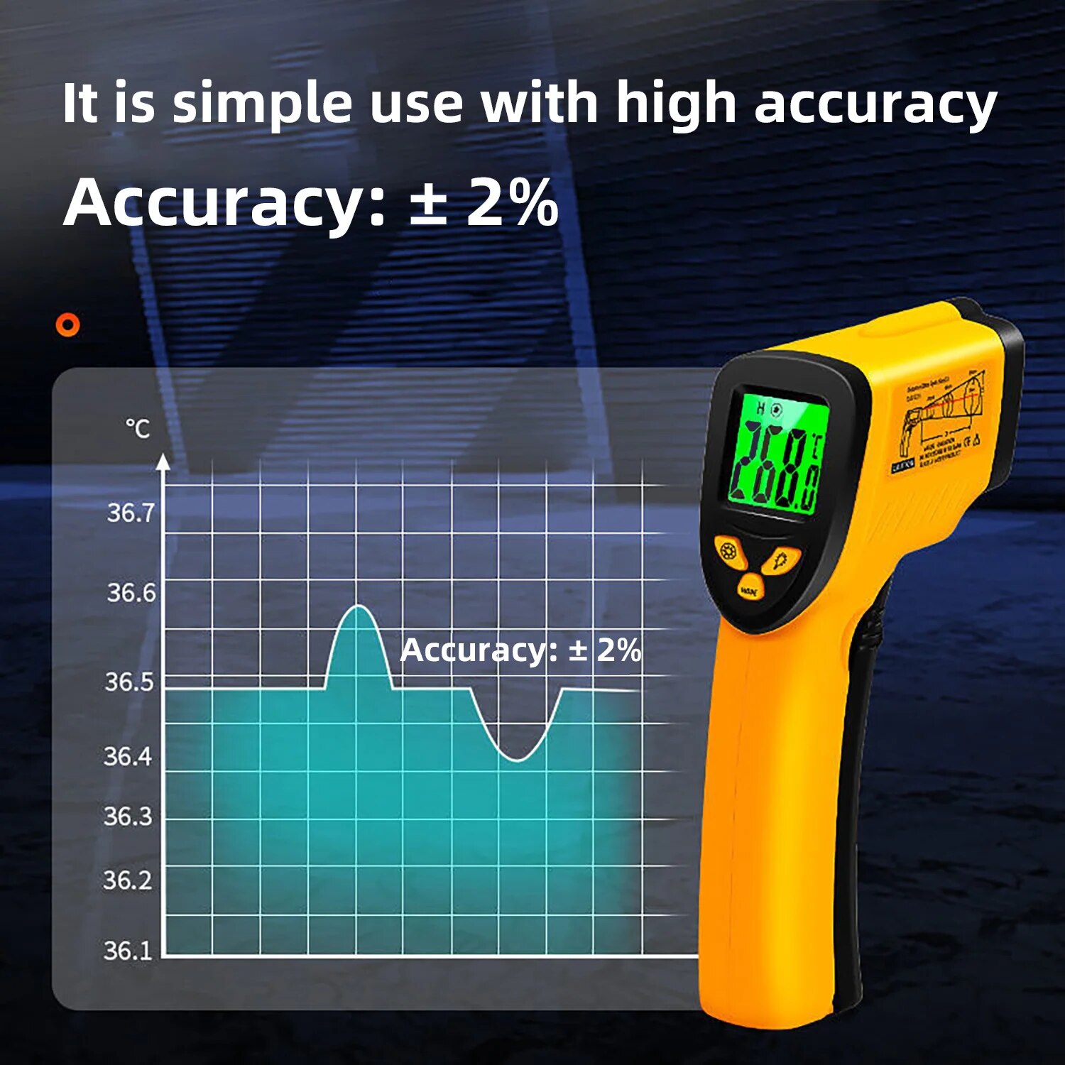 Termômetro infravermelho Digit - Industrial Laser Thermometer avaliação e preço