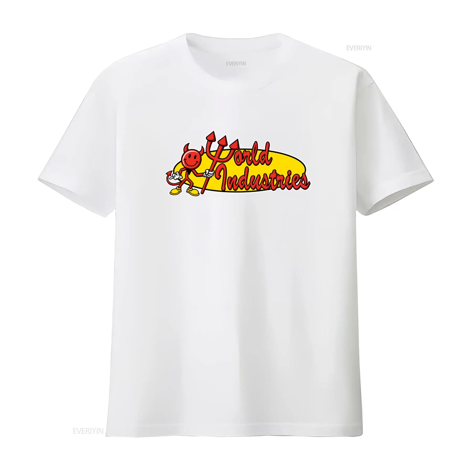 Camiseta masculina World Indus - Industrial Print & Laser Inc avaliação e preço