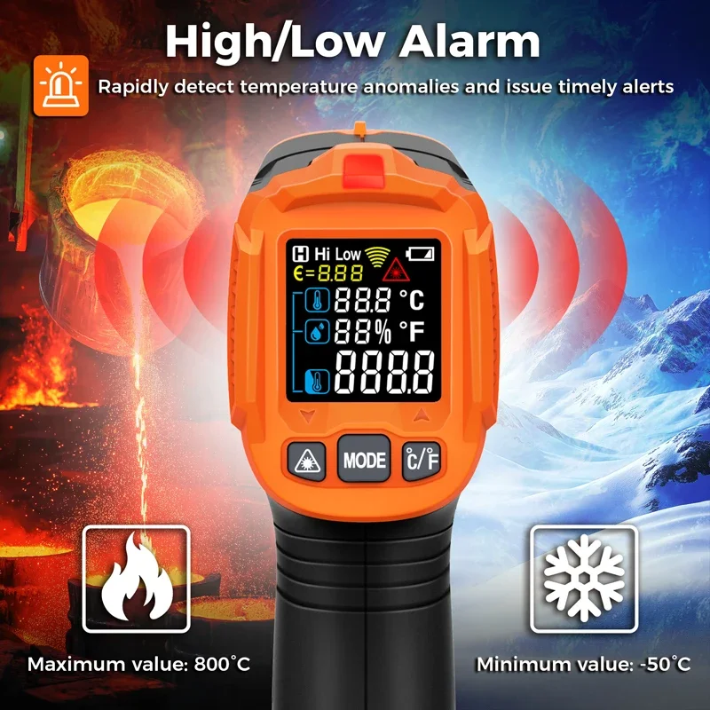 Termômetro Infravermelho -50~3 - Industrial Laser Thermometer avaliação e preço