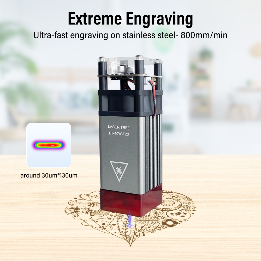 Árvore a laser 4w 5w módulo la - Metal Laser Cutter Head avaliação e preço